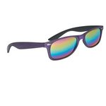 Woodtone Mirrored Malibu Sunglasses - Purple