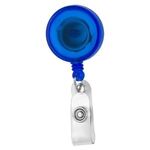 Worthinggon VL 30" Jumbo Imprint Retractable Badge Reel - Trans Blue