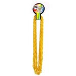 Yellow Mardi Gras 33" Beads -  