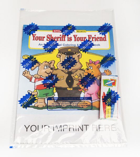 Main Product Image for USA Made Your Sheriff Is Your Friend Coloring Book Fun Pack