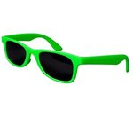 Youth Single-Tone Matte Sunglasses - Lime Green