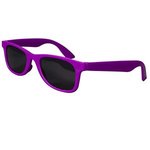 Youth Single-Tone Matte Sunglasses - Purple