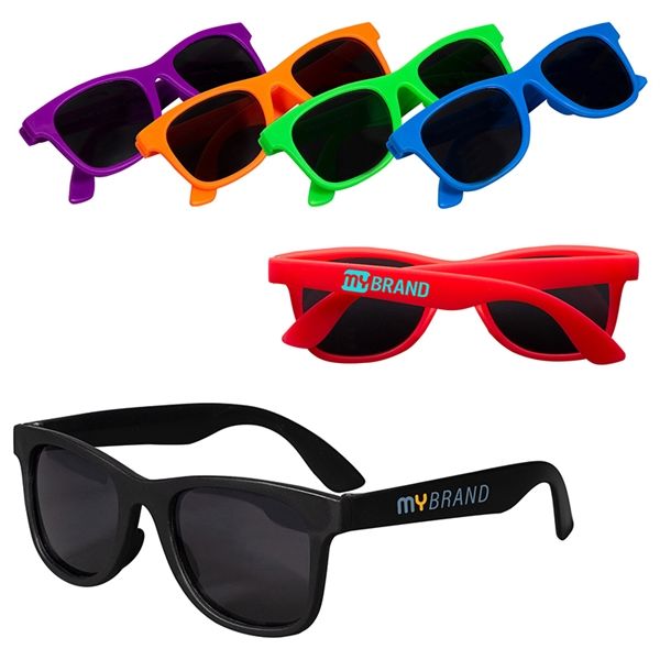 Main Product Image for Custom Youth Single-Tone Matte Sunglasses