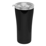 Yukon - 22 oz. Double-Wall Stainless Travel Mug - Laser - Black