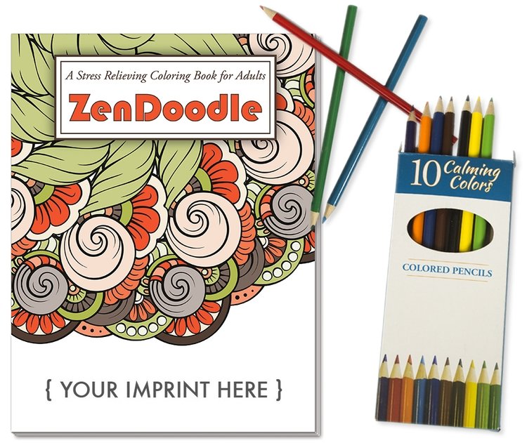 Main Product Image for Zendoodle Stress Relieving Coloring Book - Relax Pack