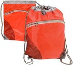 Zip Pouch String-A-Sling Backpack - Red