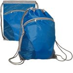 Zip Pouch String-A-Sling Backpack - Royal Blue
