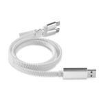 Zipper Charging Cable - White