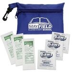 Zipper Tote Antimicrobial and Sanitizer Kit - Blue