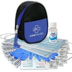 Zipper Tote Sanitizer Kit - Blue