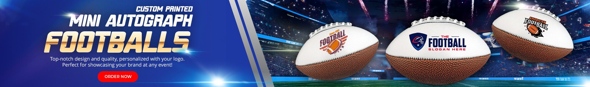 custom logo autograph footballs