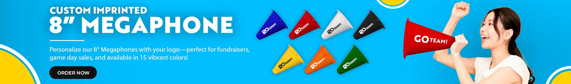 custom-printed-megaphone, plastic-megaphone, cheerleading-megaphone